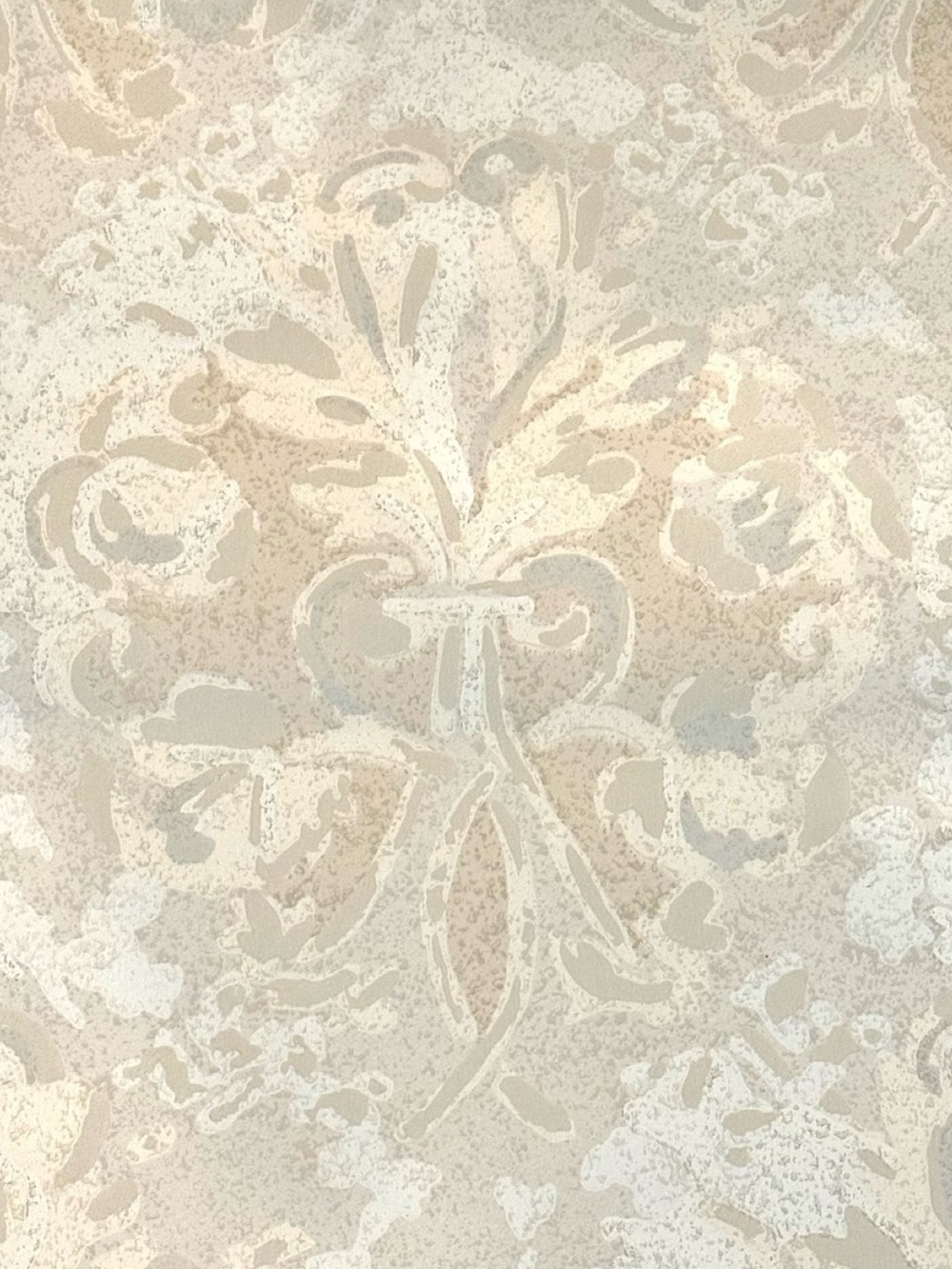 Vintage Schumacher WallPaper Damask Rare MCM Design Retro 60’s / 70’s Prepasted